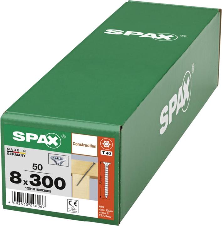 Produktbild Spax Senkmultikopf T-Star Plus T40 Vollgewinde Cut Wirox (50 Schrauben pro Stück)