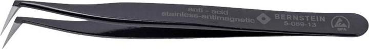 Actual product image Bernstein BERN 5 089 13 - SMD-Pinzette, Hakenspitze, 115 mm, ESD
