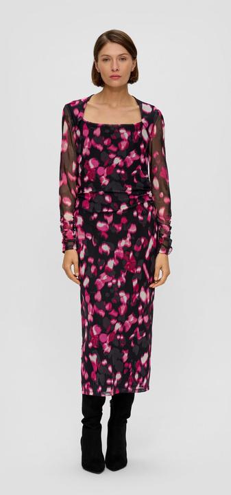 Produktbild s.Oliver Kleid Mesh-Kleid mit Raffung (42)