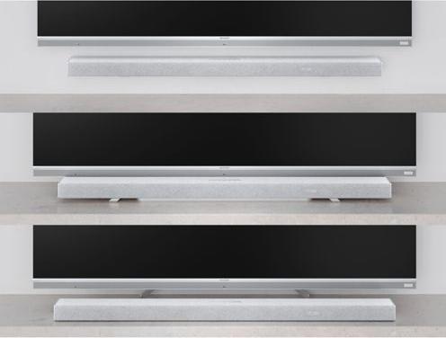 Actual product image Sharp Speakers HT-SBW53121(SL) Q 3.1.2 Dolby Atmos/ DTS:X Soundbar with Wireless Subwoofer, Silver | (182 W, 3.1.2 Channel)