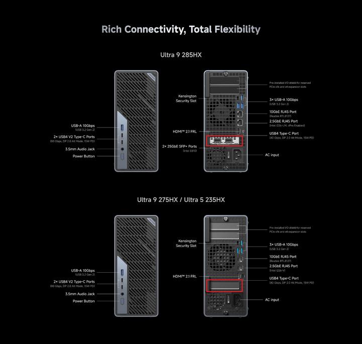 Produktbild Minisforum MS-02 Ultra 235HX (Intel Core Ultra 5 235HX)