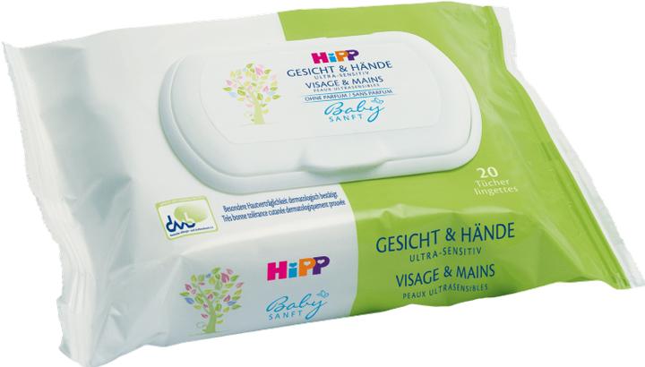 Image du produit Hipp Babysanft visage et mains (20 pièce(s))