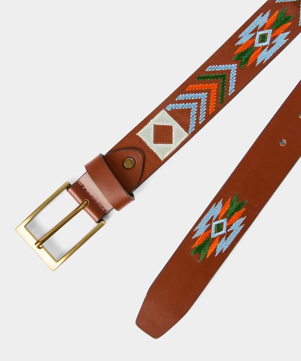 Produktbild Joe Browns Aztec Embroidered Leather Belt