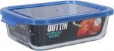 Actual product image Quttin rectangular lunch box with blue lid 20.5x15.3cm qu