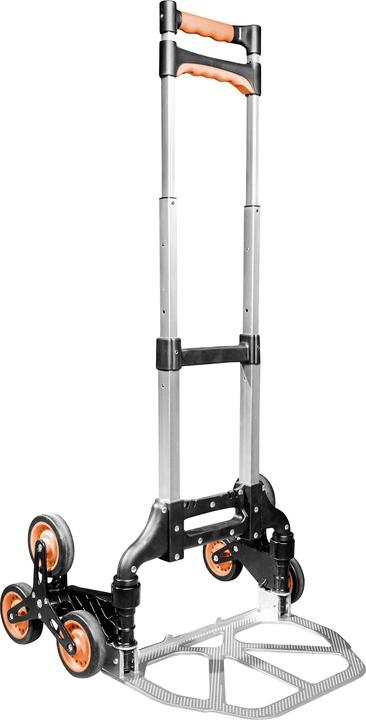 Mannesmann M00946 Carrello per scale pieghevole Acciaio, plastica Capacità di carico (max) (80 kg, 1)