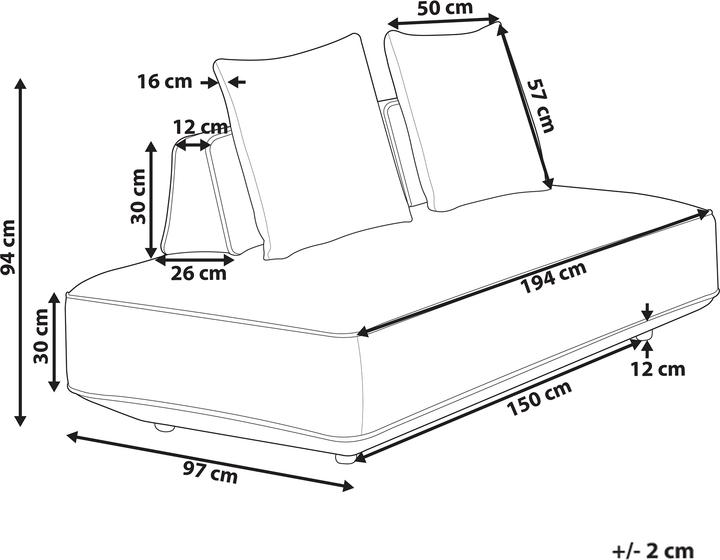 Actual product image Beliani Seillans (Recamiere)