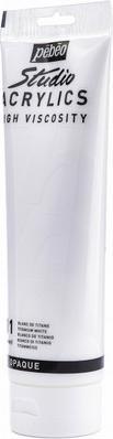 Produktbild Pebeo Studio Acrylics feine Acrylfarben (Titanweiss, 250 ml)