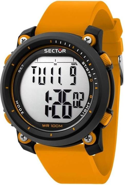 Produktbild Sector R3251546001 EX-38 Herren Digitaluhr 45mm 10ATM (Digitaluhr, 45 mm)