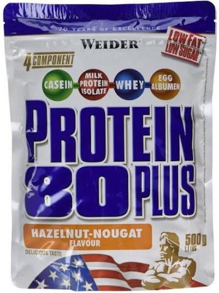 Image du produit Weider Protéines 80 Plus (Noisette, 1 pcs, 500 g)