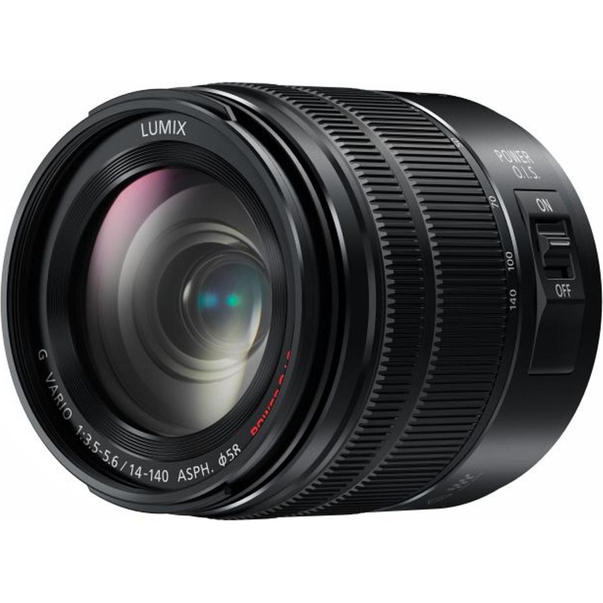 Panasonic Lumix G 14-140mm f/3.5-5.6 II (Micro Four Thirds, Micro Four Thirds), Objektiv, Schwarz