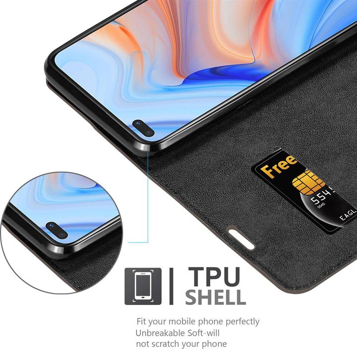 Image du produit Cadorabo Book Couverture magnétique invisible (Oppo Reno 4 Z 5G)