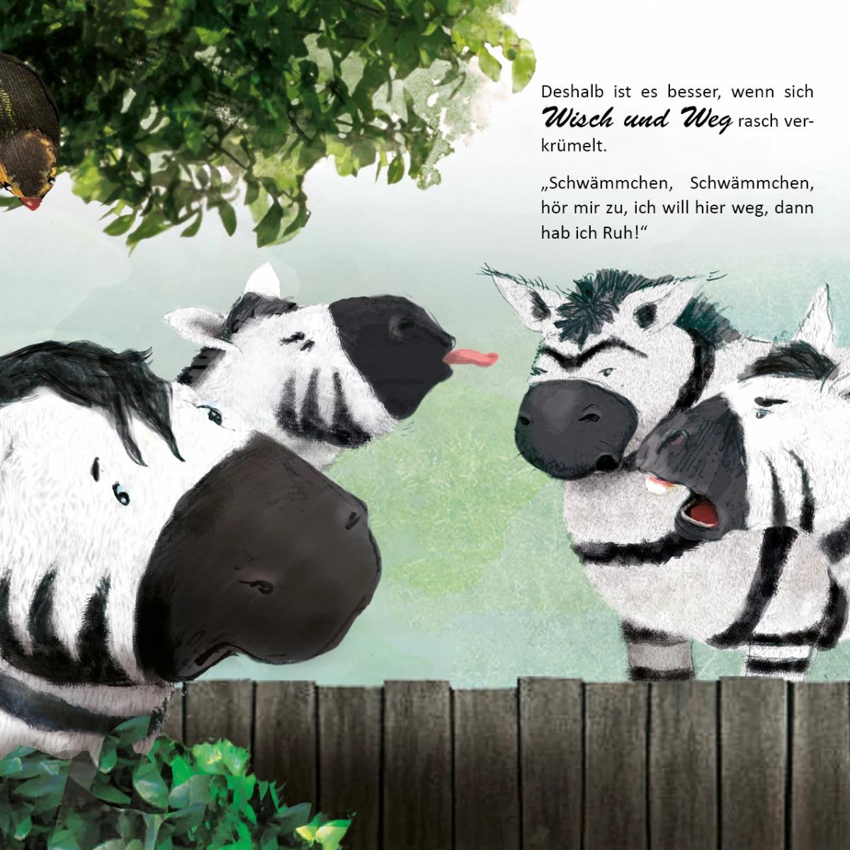 Das Zebra Wisch und Weg, Kinderbücher von Martina Unterfrauner, Sabine Hönnige