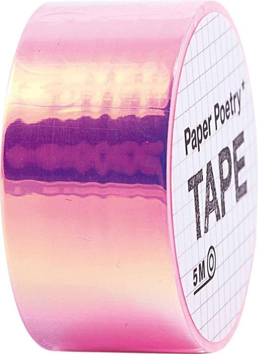 Image du produit Rico Design Ruban adhésif décoratif Mirror Rainbow 1.9 cm x 5 m, Rose (19 mm)