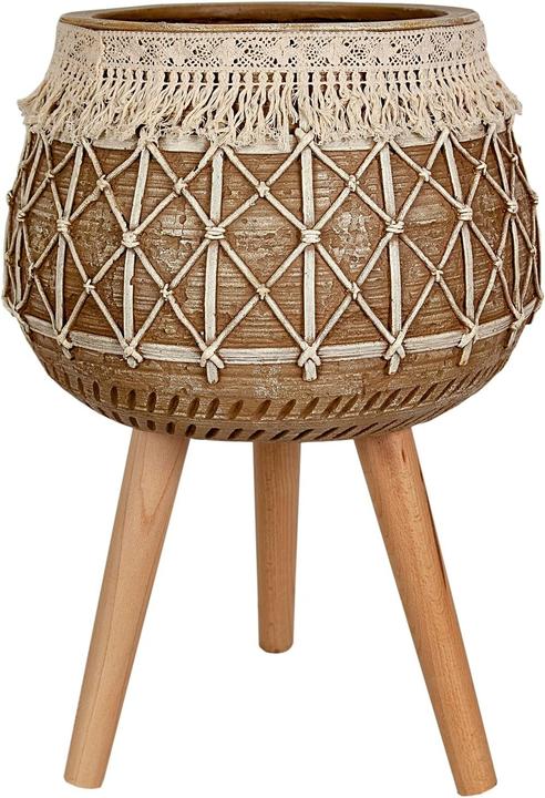 Produktbild Vaso Harz con Gambe in Legno Frangiate (25 x 30 cm)