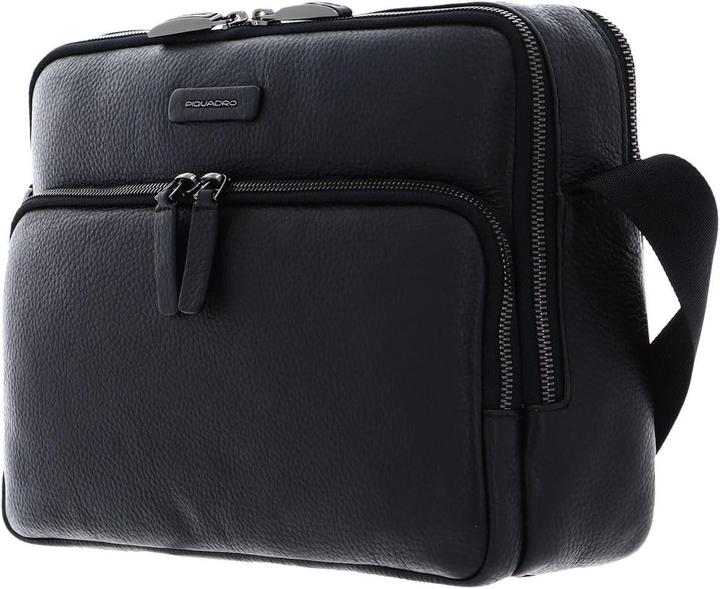 Actual product image Piquadro Leather Shoulder Strap with Two Pockets