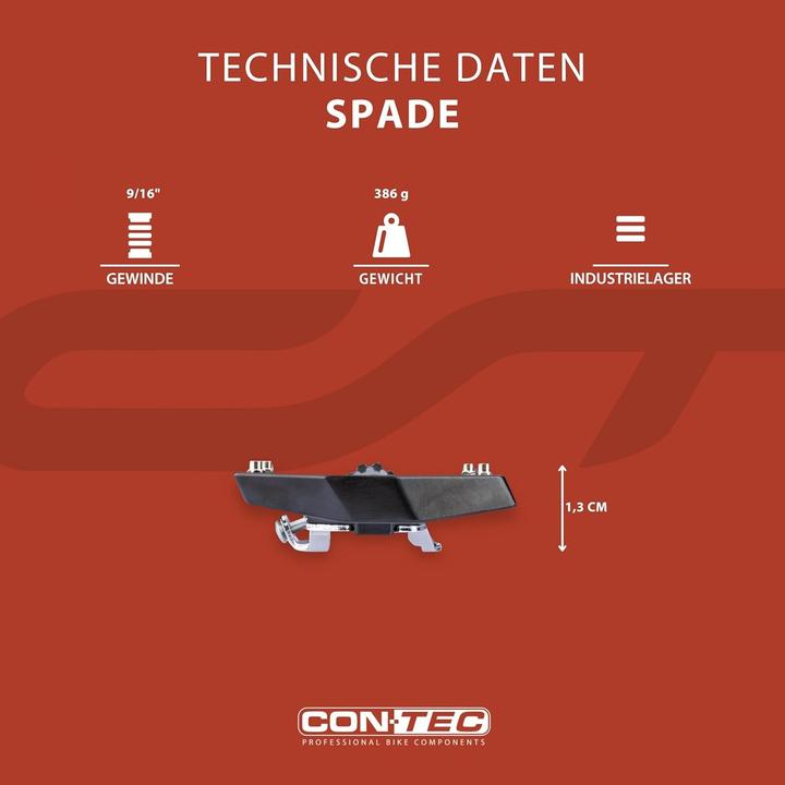 Image du produit Contec Pédale de système de VTT Trail Spade