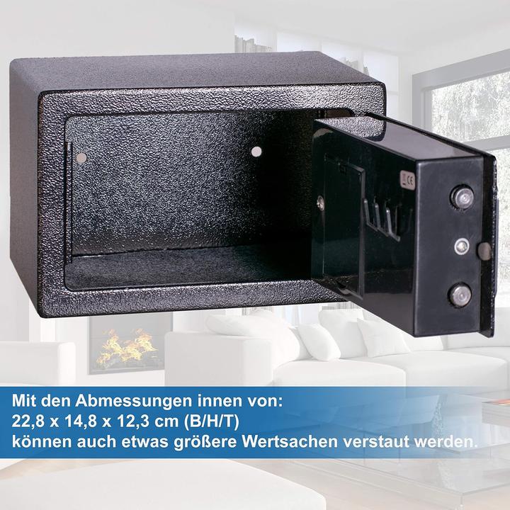 Actual product image Anadol Tresor Basic electronic mini safe with combination lock Emergency keys