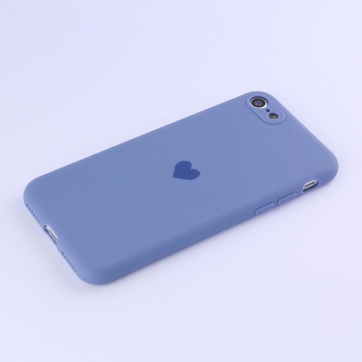 Actual product image PhoneLook Cover Silicone Mat Heart lavender (Apple iPhone 7)
