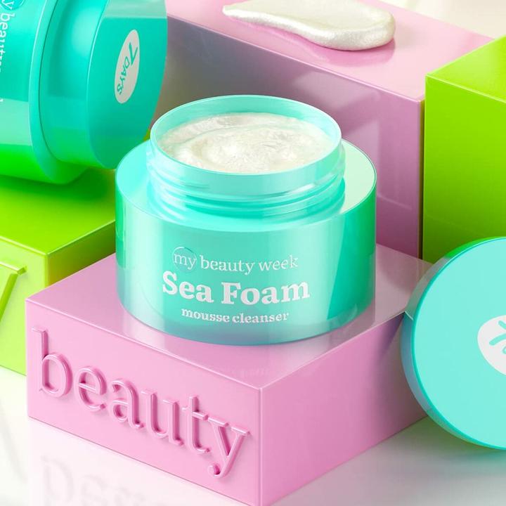 Actual product image 7Days Aloe Vera Face Cleanser with Panthenol and Tea Tree for Women 50ml Sea Foam Mousse (Cleansing Foam, 50 ml)
