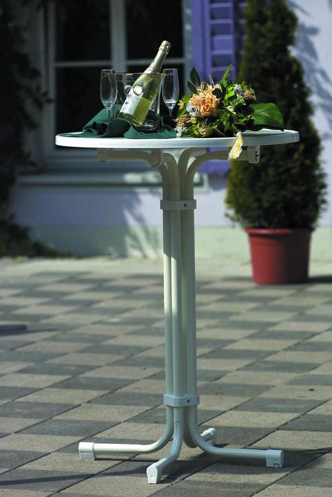Produktbild Best Stehtisch Multiflex rund 80cm weiss