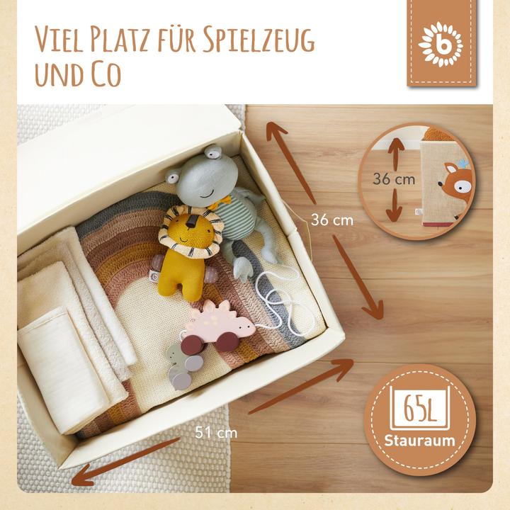 Produktbild Bieco Spielzeugbox Reh 36 x 36 x 51 cm