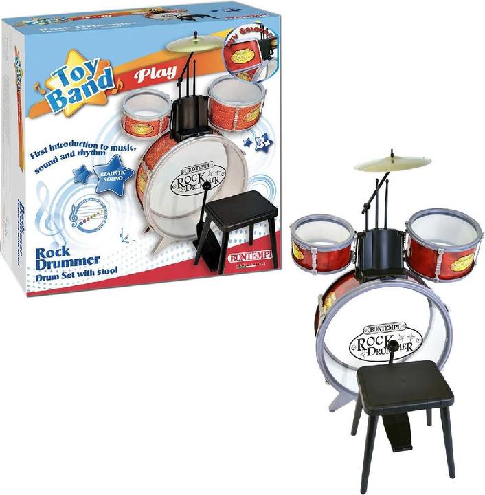 Image du produit Bontempi Kit de batterie 4 pièces (Multilingue)