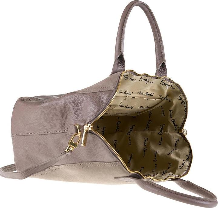 Actual product image Pierre Cardin Damen Handtasche Made In Italy - Modell Silvana Pro - 100% Leder - 40.0 X 26.0 X 17.0 Cm