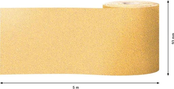 Actual product image Bosch Professional Zubehör Expert C470 Sandpaper roll for hand sanding,93 mm, 5 m, G 60 (60)