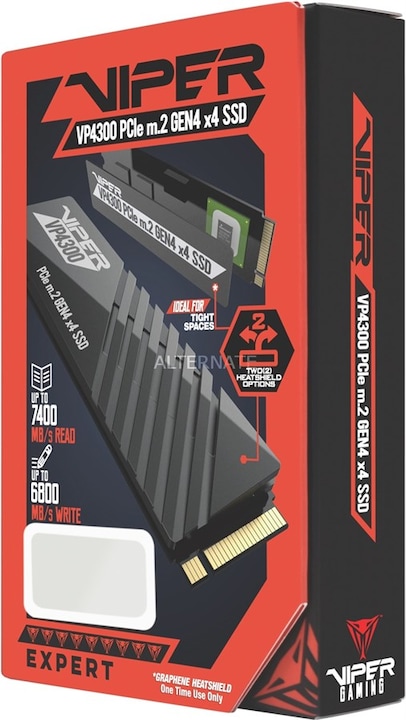 Image du produit Patriot Viper VP4300 (1000 Go, M.2 2280)