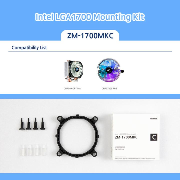 Immagine prodotto Zalman ZM-1700MKC Kit di montaggio Intel LGA 1700