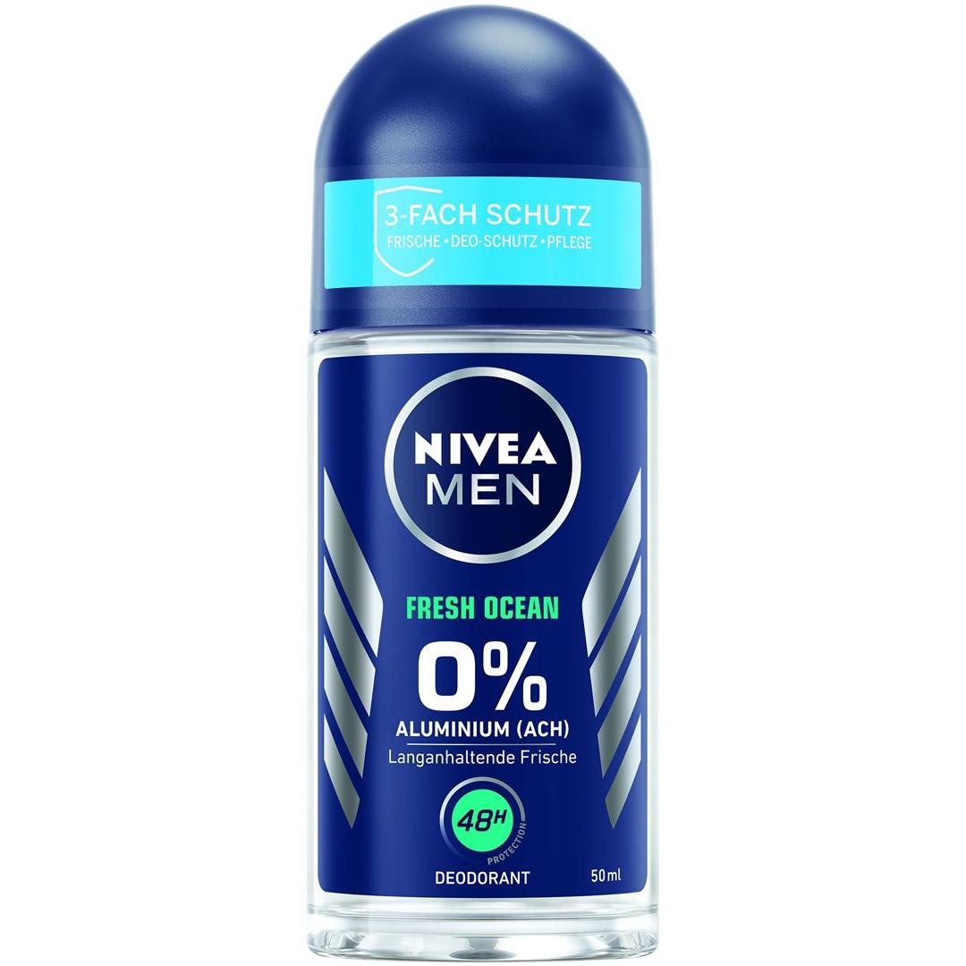 NIVEA MEN, Deodorante, Oceano fresco (Roll-on, 50 ml)