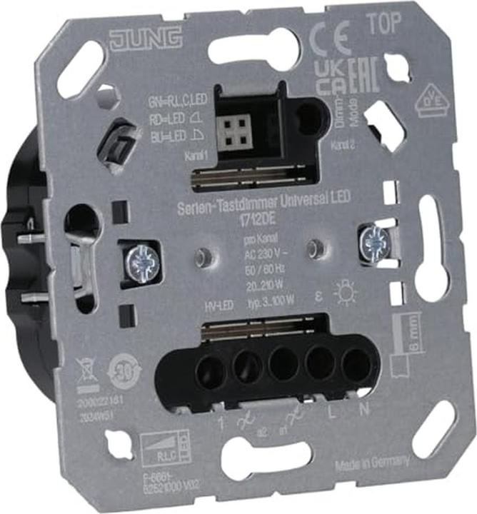 Actual product image JUNG Series touch dimmer 1712EN