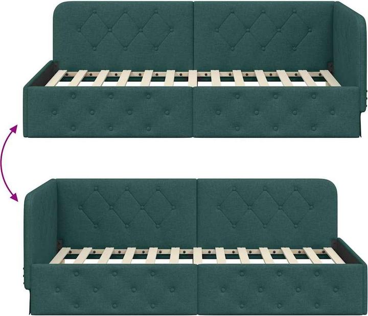 Image du produit vidaXL Eckbettgestell (90 x 190 cm)