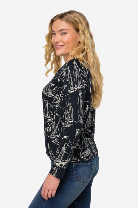 Produktbild Laurasøn T-Shirt, Boote Print, OEKO-TEX (M)