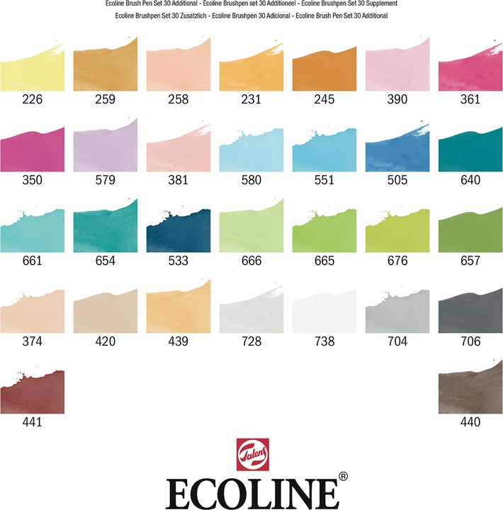 Produktbild Talens Ecoline Brush Pen Set (Multicolor, 30 x)