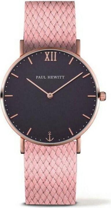 Immagine prodotto Paul Hewitt Linea Sailor Laguna Blu Oro Rosa Perlon Aurora (Orologio da polso analogico, 39 mm)