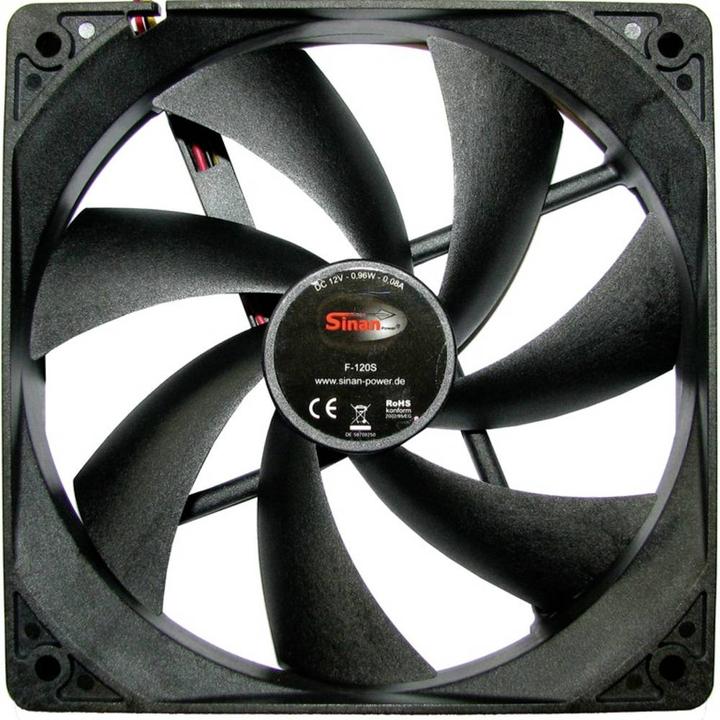 Actual product image Intertech Sinan F120-S 120mm case fan (120 mm, 1x)