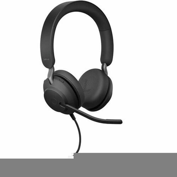 Produktbild Jabra Evolve2 40 SE Headset Wired Stirnband Anruf/Musik USB Typ-A Schwarz (Kabelgebunden, USB-A)