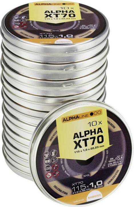 Actual product image Rhodius Extra thin cut-off wheel XT70 BOX