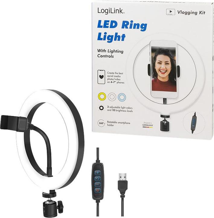 Actual product image LogiLink Smartphone ring light