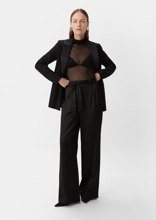 Immagine prodotto Comma Hose Satin-Marlenehose mit Bindegürtel (46)