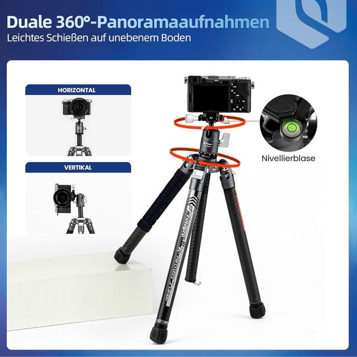 Productafbeelding Fotopro Koolstofvezel camera statief (Koolstof)