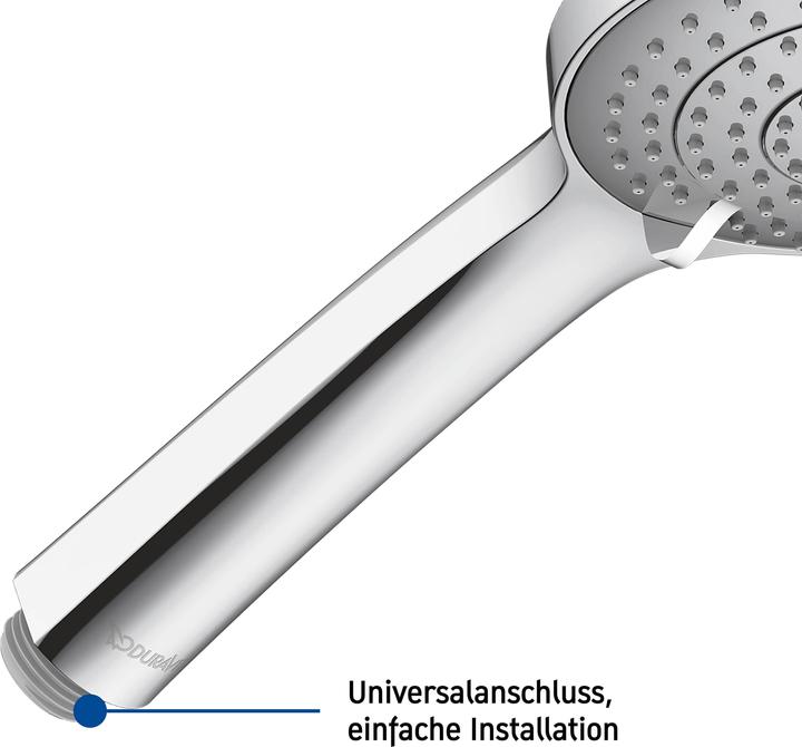 Productafbeelding Duravit Universal handdouche 110, 3 straal, MinusFlow chroom / chroom (3 Typen balken, 8.80 l/min)