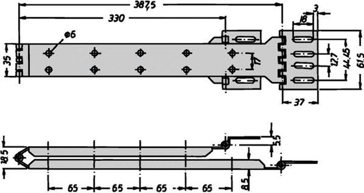 Produktbild Schroff Kabelträger - KABELTRAEGER TYP B