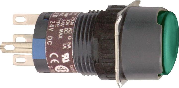 Actual product image Schneider Electric Illuminated push-button, green Ř 16, flat, o. XB6EAW3B1P