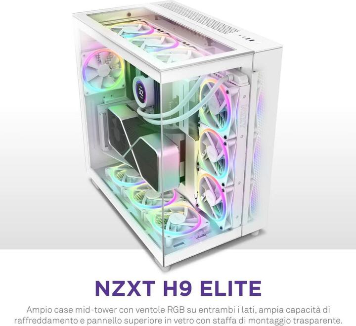 Productafbeelding NZXT H9 Elite geheel wit (ATX, Mini-ITX, mATX)