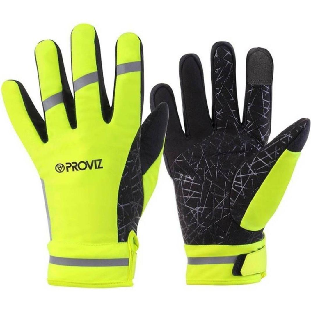 Proviz, Unisex, Handschuhe, Classic, Gelb, Schwarz, (XL)