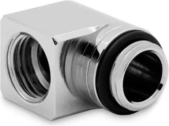 Actual product image EKWB EK-Torque Micro Adapter 90 degree G1/4 inch male to G1/4 inch female - rotatable, nickel