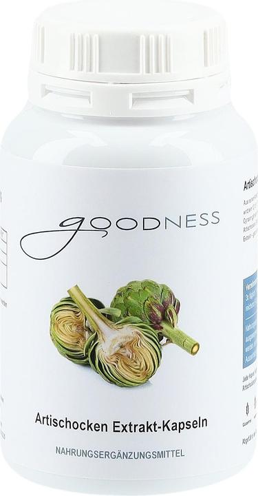 Actual product image Goodness Artischocken Kapsel 500 mg mit Cynarin (100 Piece, Capsules, 400 g)