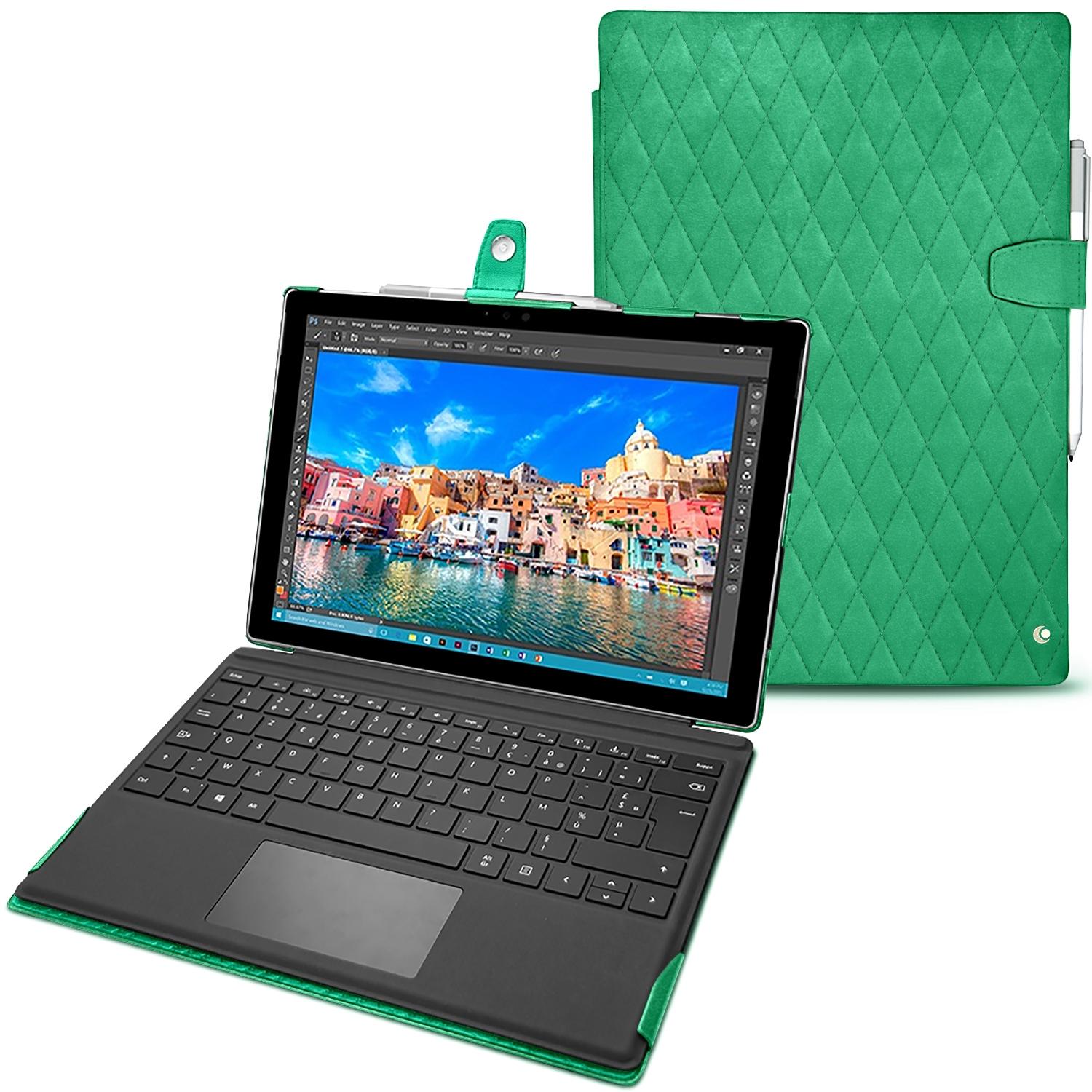 Noreve Lederschutzhülle (Microsoft Surface Pro 4), Tablet Hülle, Beige